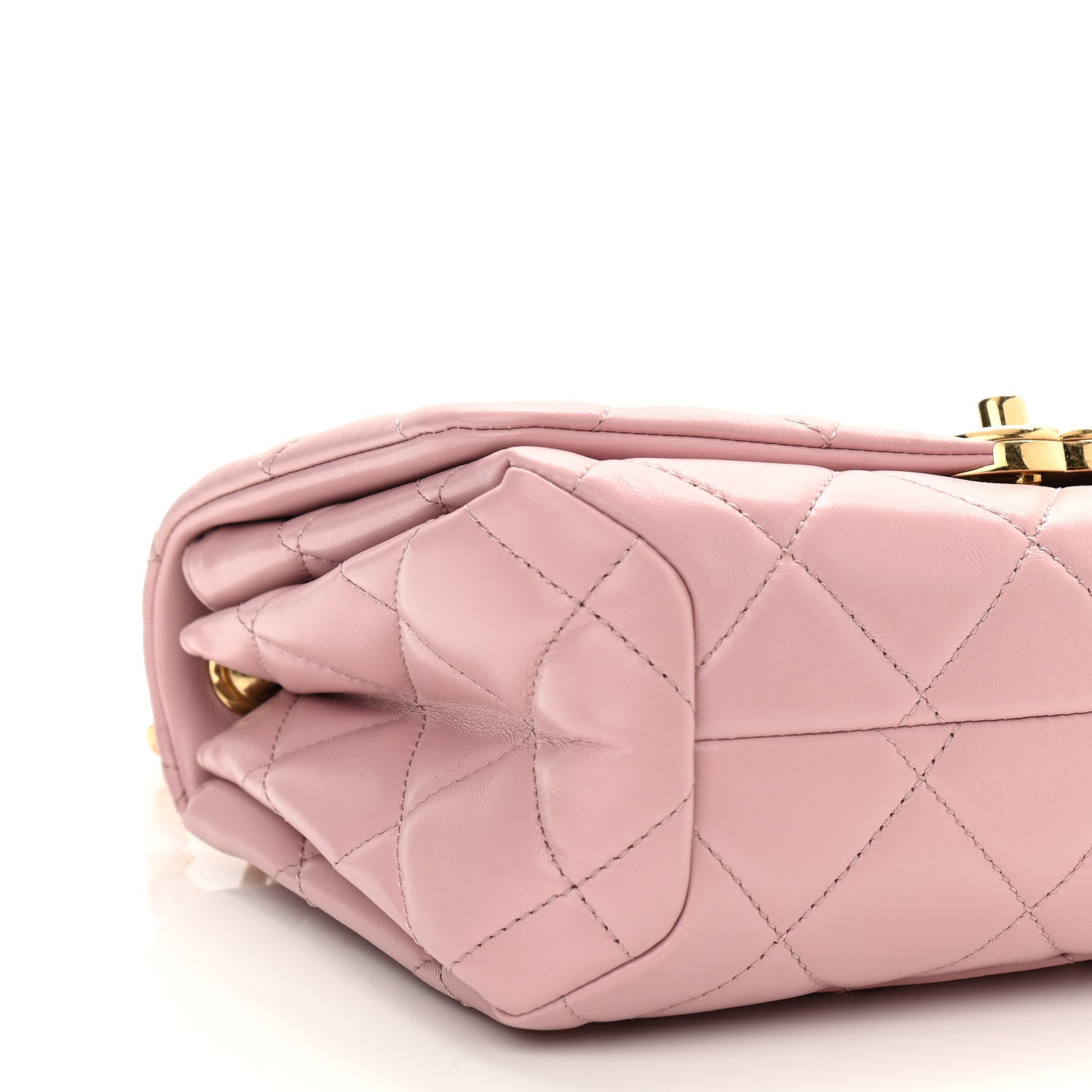 Chanel Lambskin Quilted Medium Color Match Flap Light Pink 8 of 10
