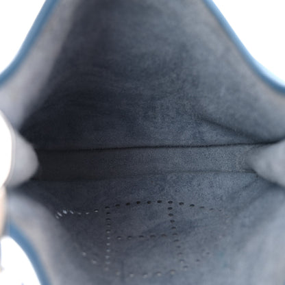 Hermes Taurillon Clemence Evelyne III PM Bleu Agate Cuivre 5 of 10