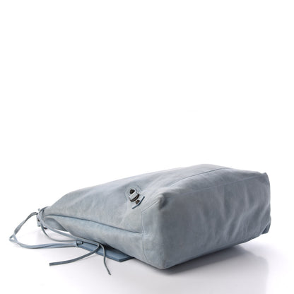 Balenciaga Agneau Classic Hardware Day Hobo Bleu Glacier 4 of 13