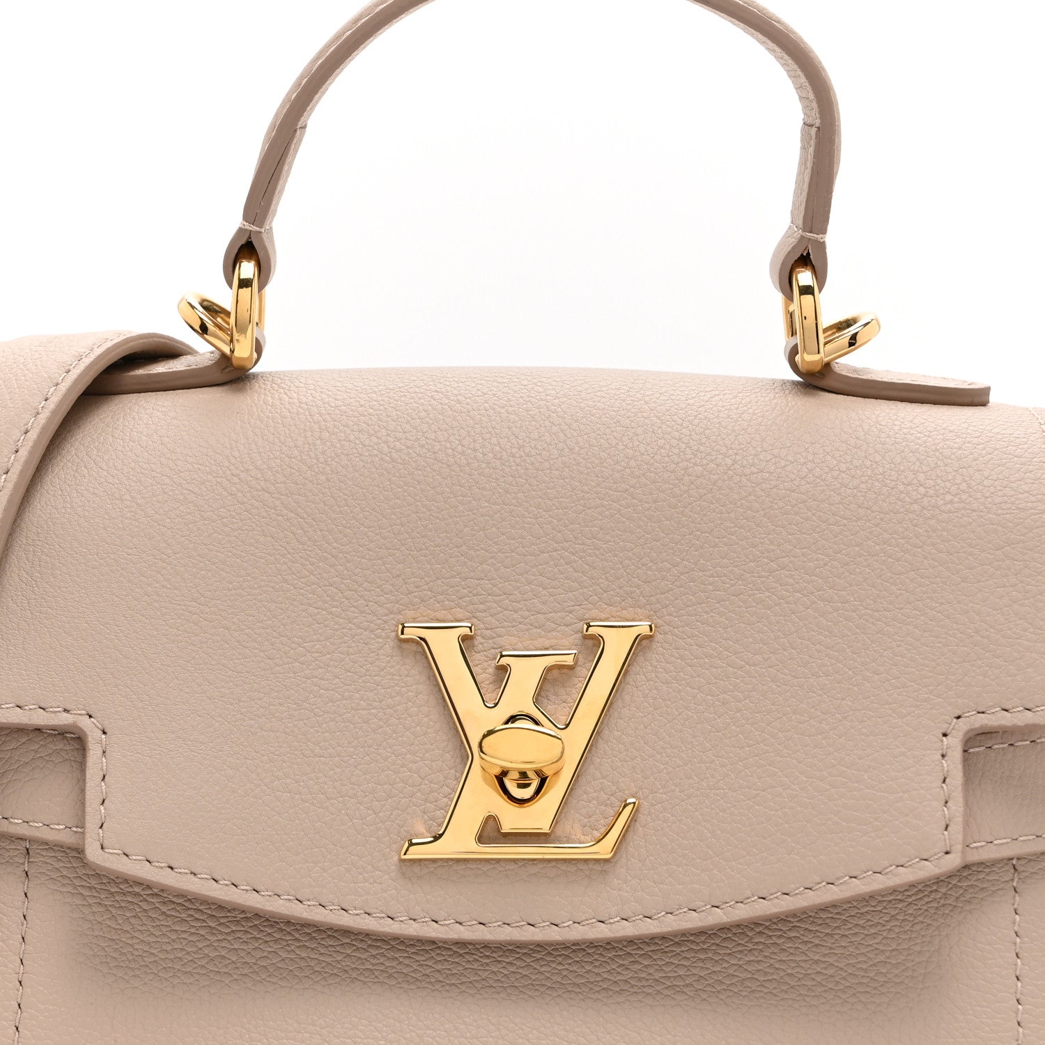 Louis Vuitton Soft Calfskin Mini Lockme Ever Greige 7 of 9