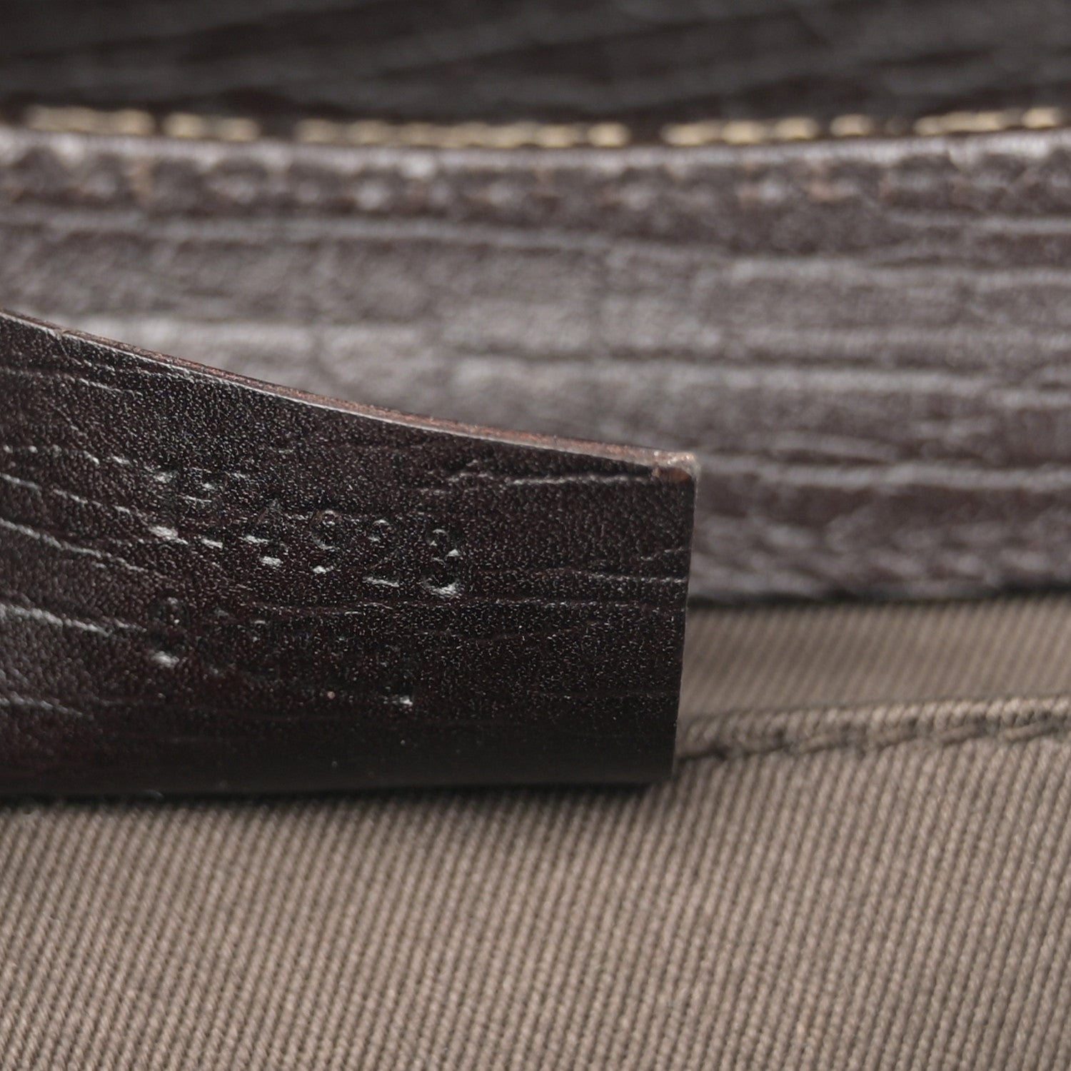 Gucci Monogram Horsebit Clutch Dark Brown 7 of 10