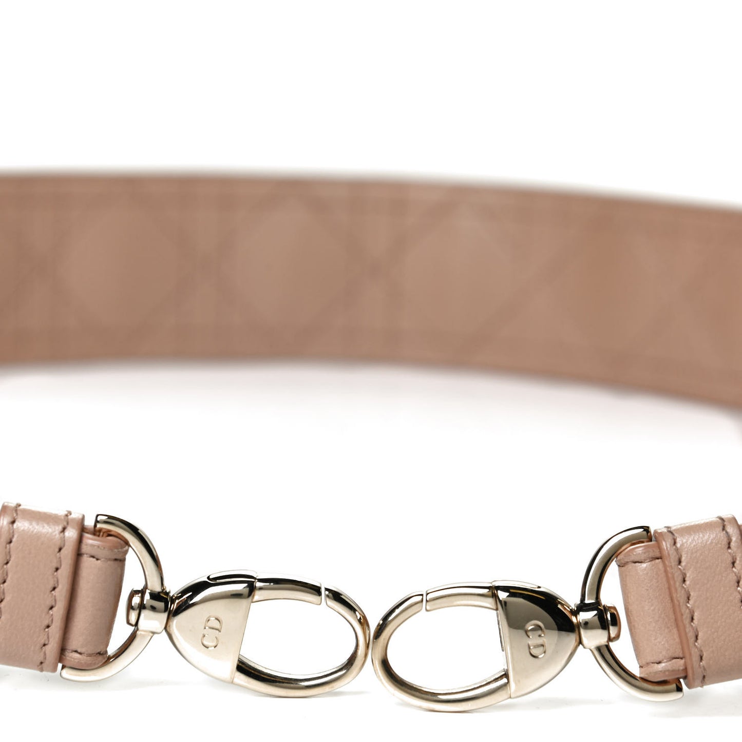 Lambskin Cannage Shoulder Strap Beige