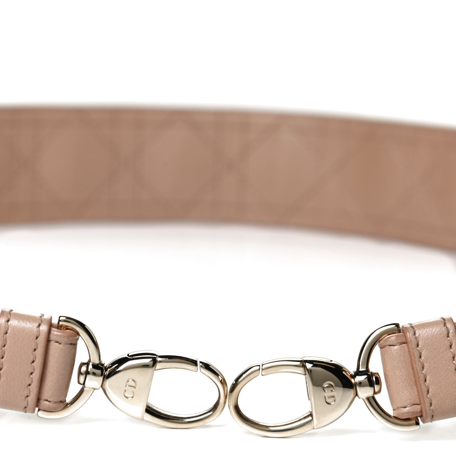 Christian Dior Lambskin Cannage Shoulder Strap Beige 4 of 4