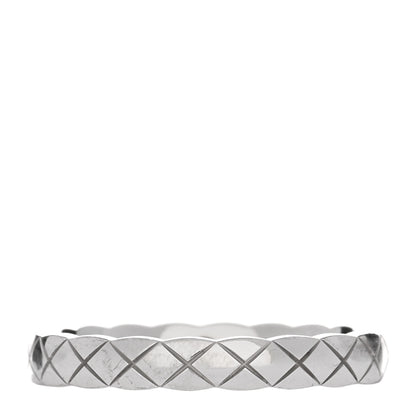 Chanel 18K White Gold Mini Coco Crush Ring 58 8.25 1 of 5