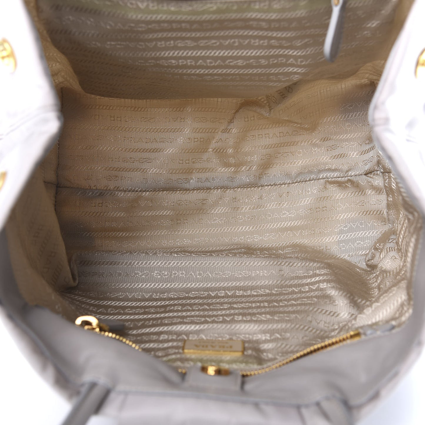 Nylon Tessuto Fiocco Bow Tote Grey