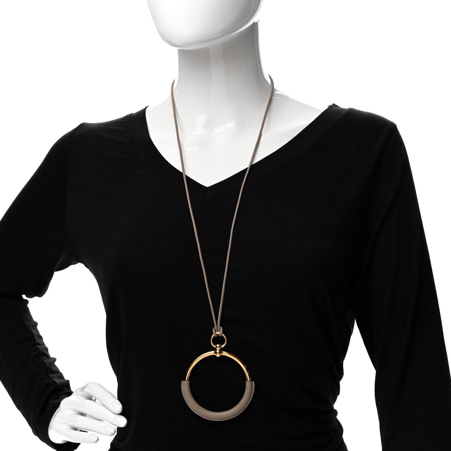 Swift Grand Loop Pendant Necklace Gold