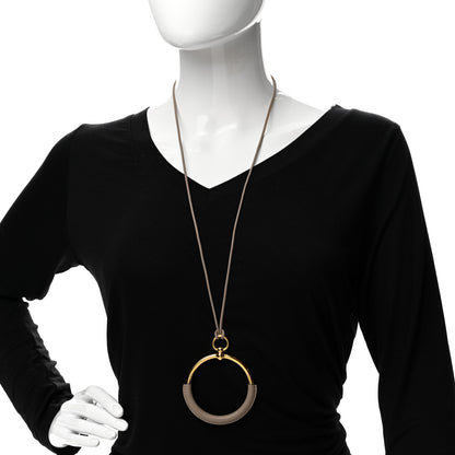 Hermes Swift Grand Loop Pendant Necklace Gold 2 of 5