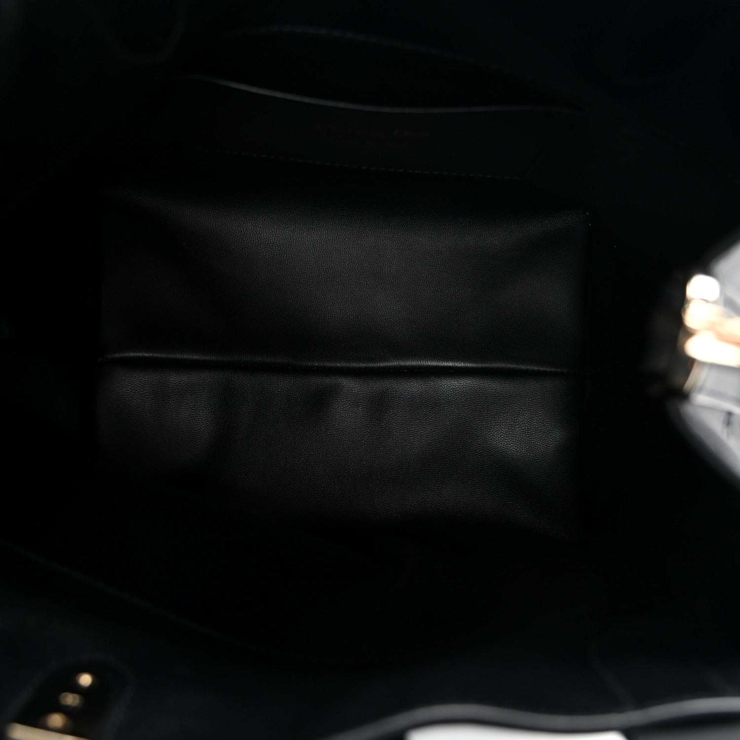 Christian Dior Smooth Calfskin Vintage Flat Macrocannage Small Toujours Vertical Tote Black 5 of 9