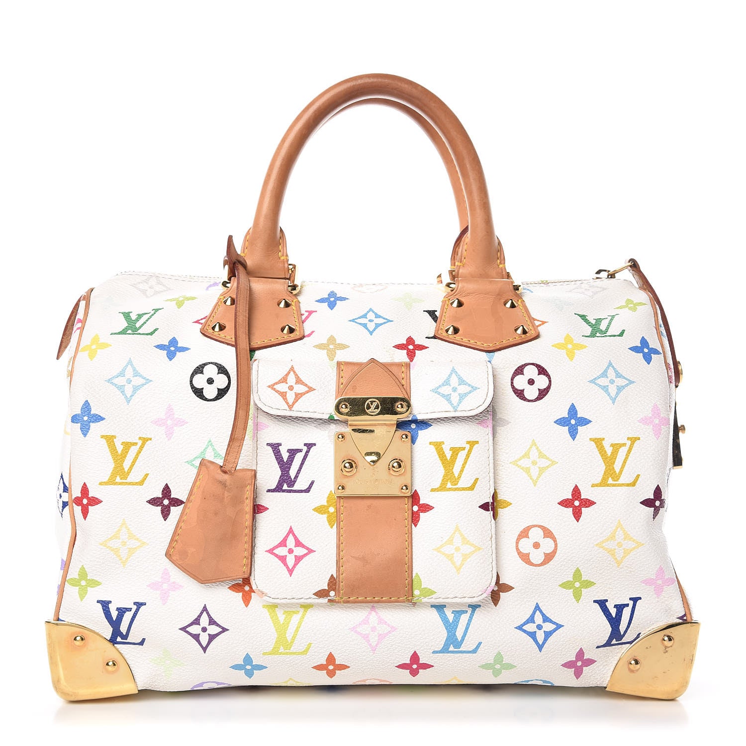 Louis Vuitton Monogram Multicolor Speedy 30 White 1 of 30