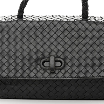 Bottega Veneta Nappa Intrecciato Top Handle Bag Black 9 of 15