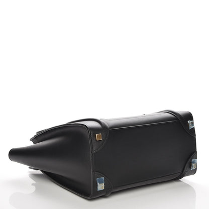 Celine Smooth Calfskin Micro Luggage Black 4 of 6