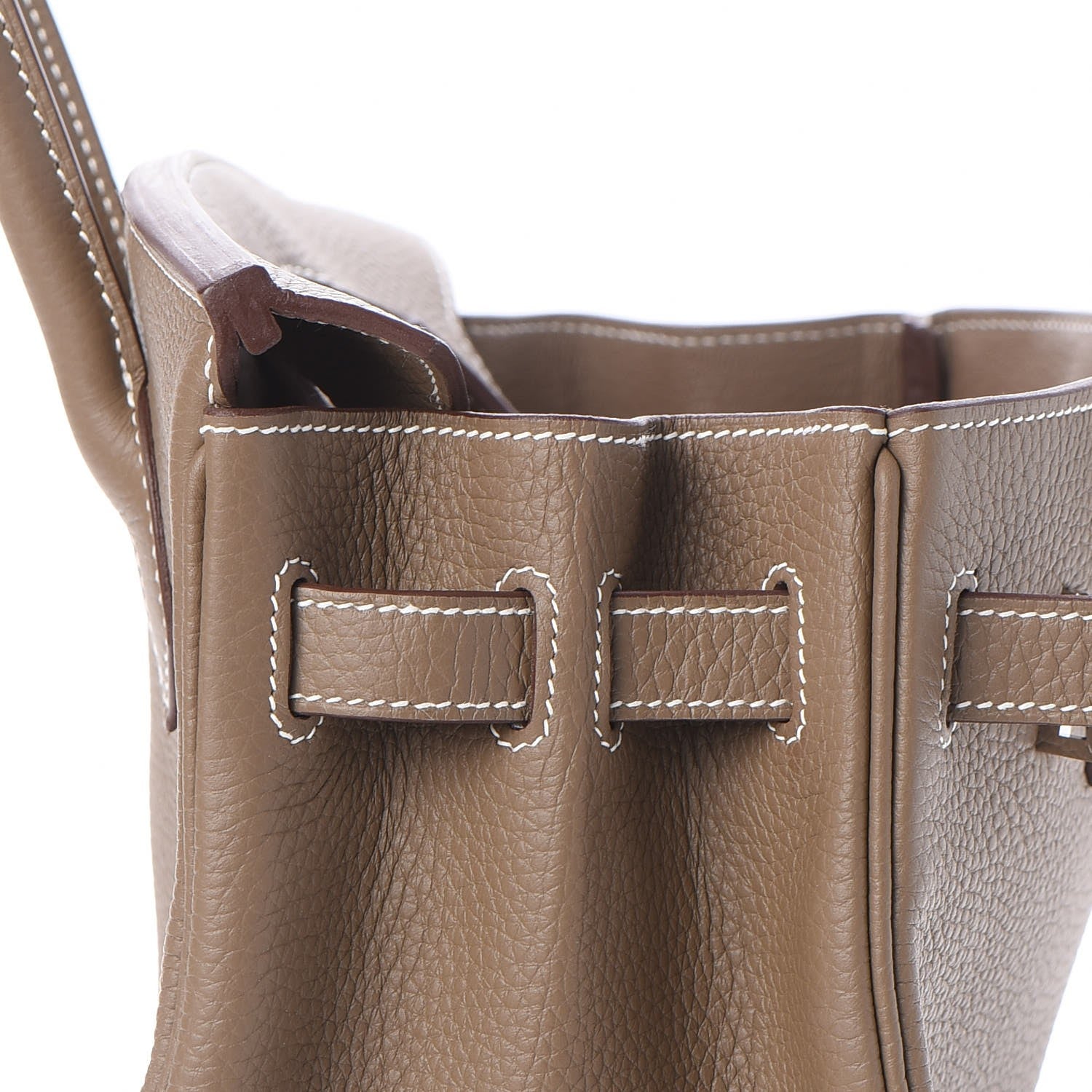 Hermes Taurillon Clemence Birkin 30 Etoupe 9 of 34