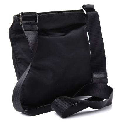 Prada Nylon Vela Flat Messenger Bag Black 2 of 5