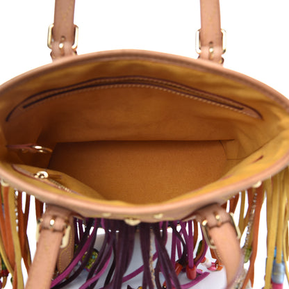 Louis Vuitton Monogram Multicolor Fringe Bucket Black 5 of 13