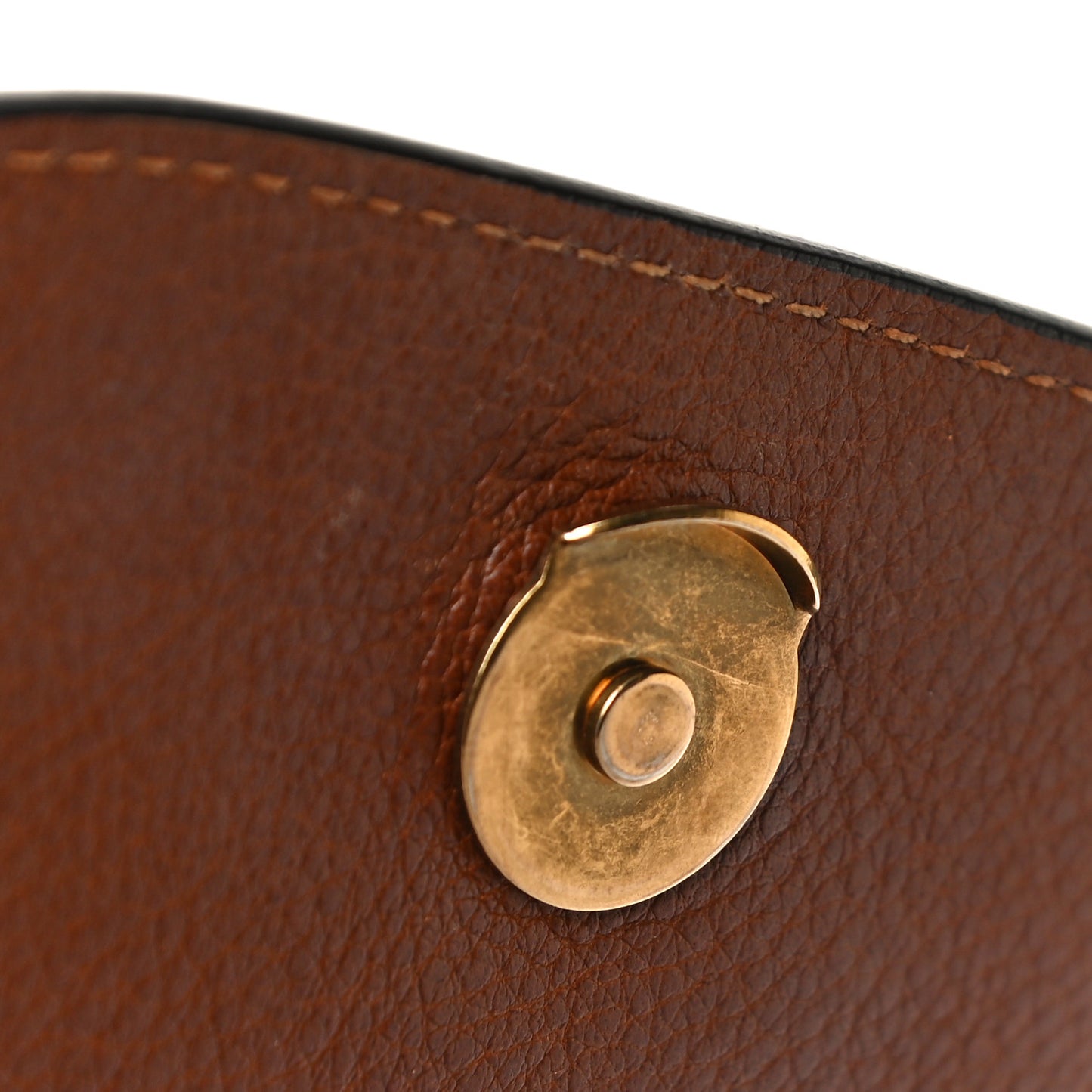 Calfskin Suede Small Nile Bracelet Bag Caramel