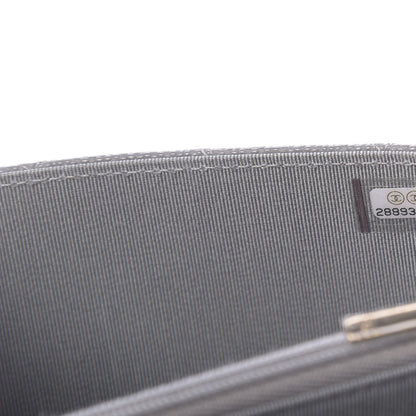 Chanel Caviar Quilted Square Wallet On Chain WOC Grey 8 of 11