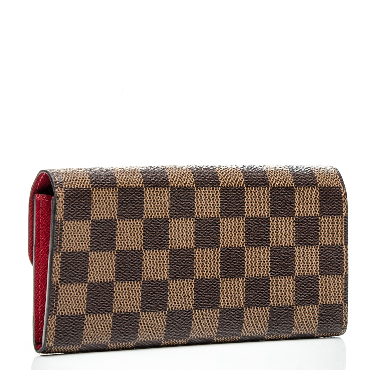 Louis Vuitton Damier Ebene Emilie Wallet Red 3 of 7