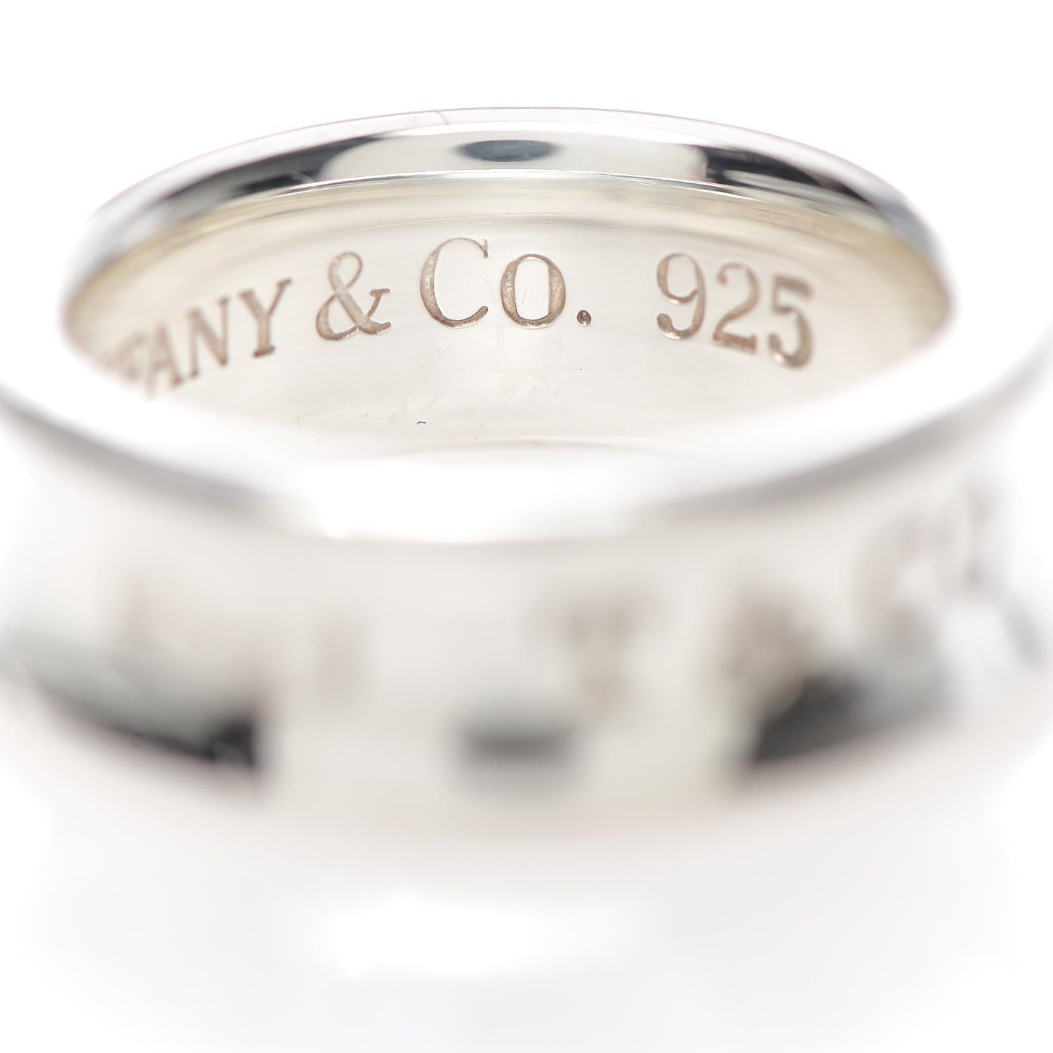 Tiffany Sterling Silver 1837 Band Ring 50 5.25 6 of 6