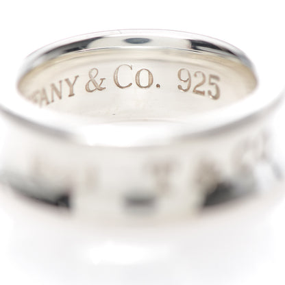 Tiffany Sterling Silver 1837 Band Ring 50 5.25 6 of 6