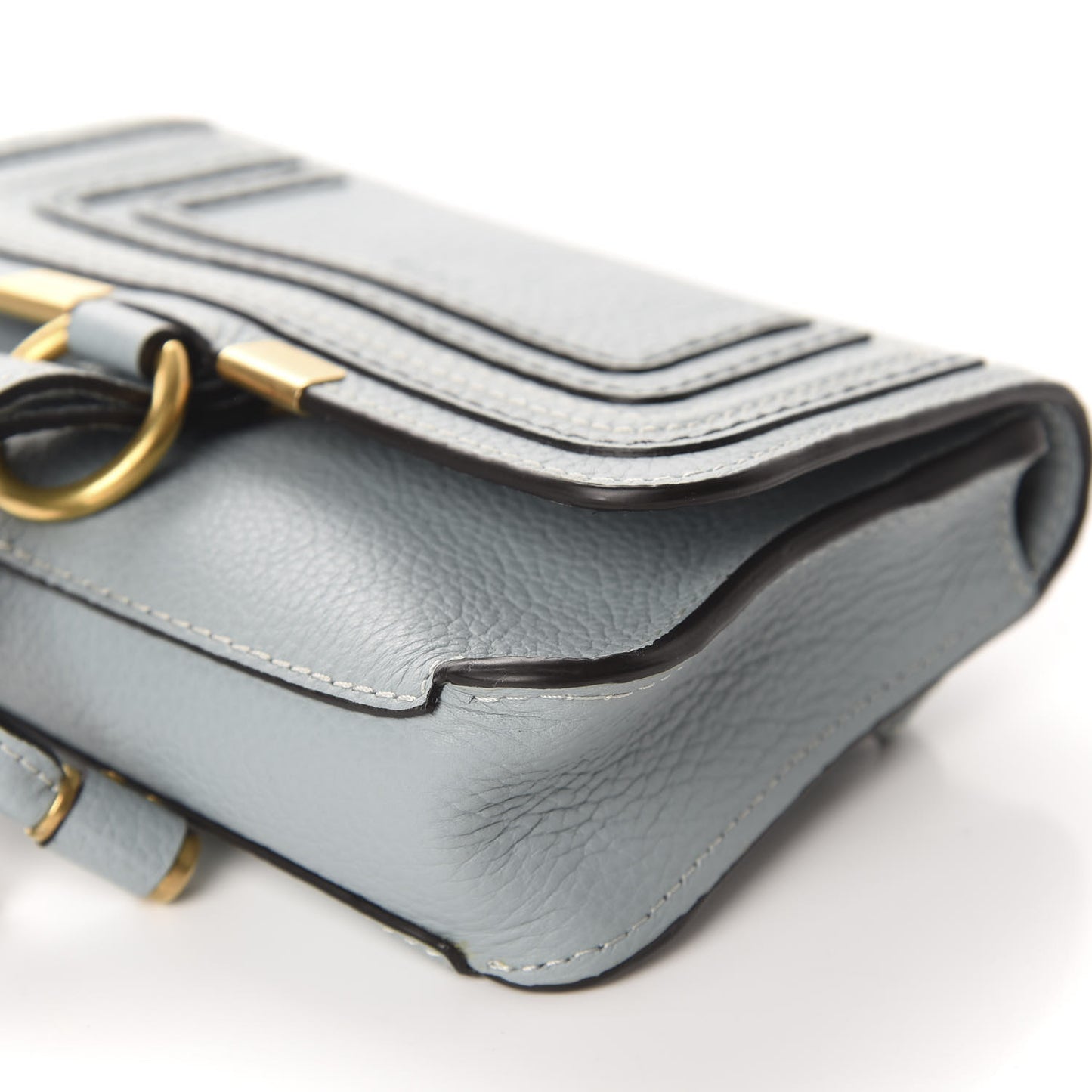 Calfskin Marcie Convertible Belt Bag Faded Blue