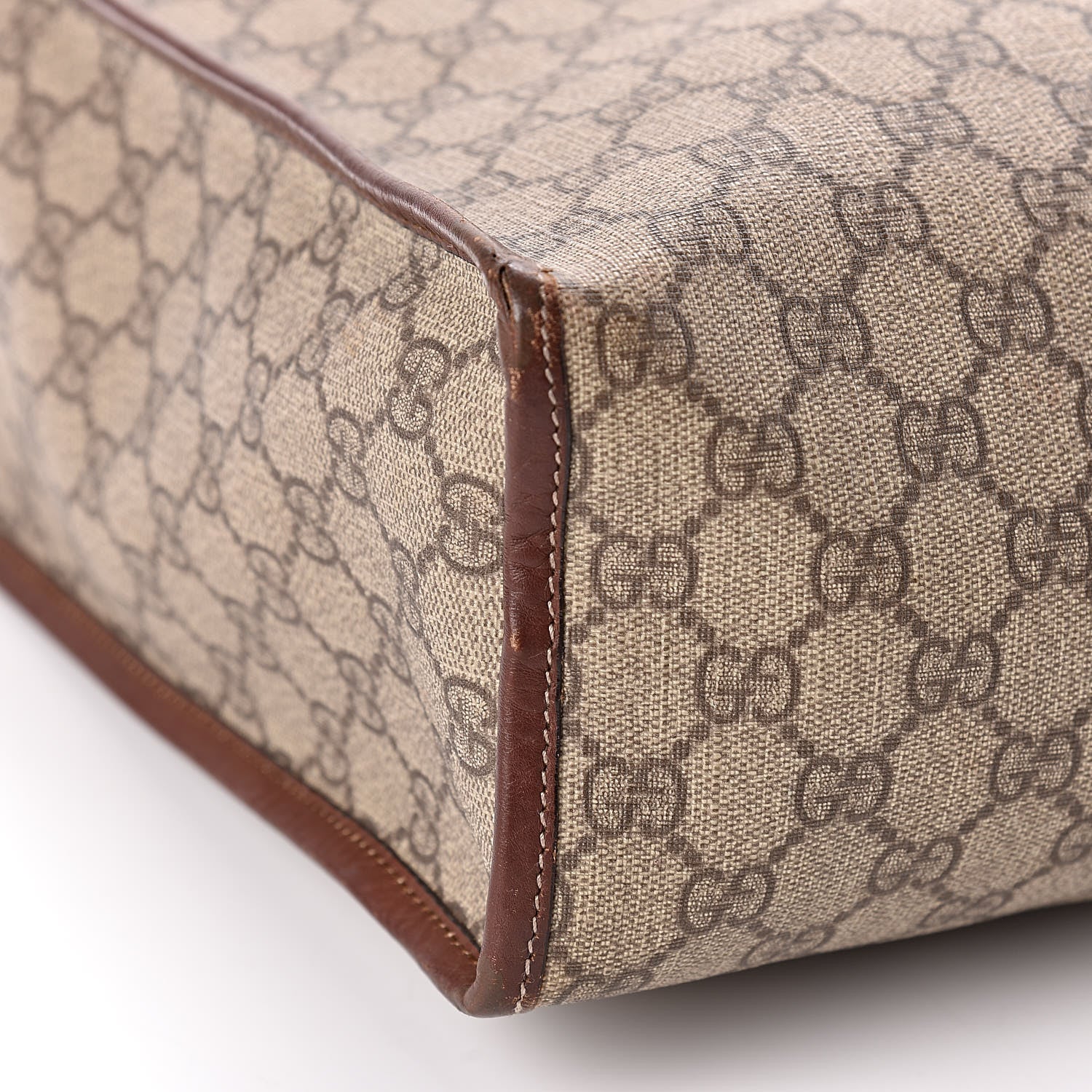 Gucci GG Plus Monogram Small Signature Web Loop Vertical Tote Light Brown 9 of 15