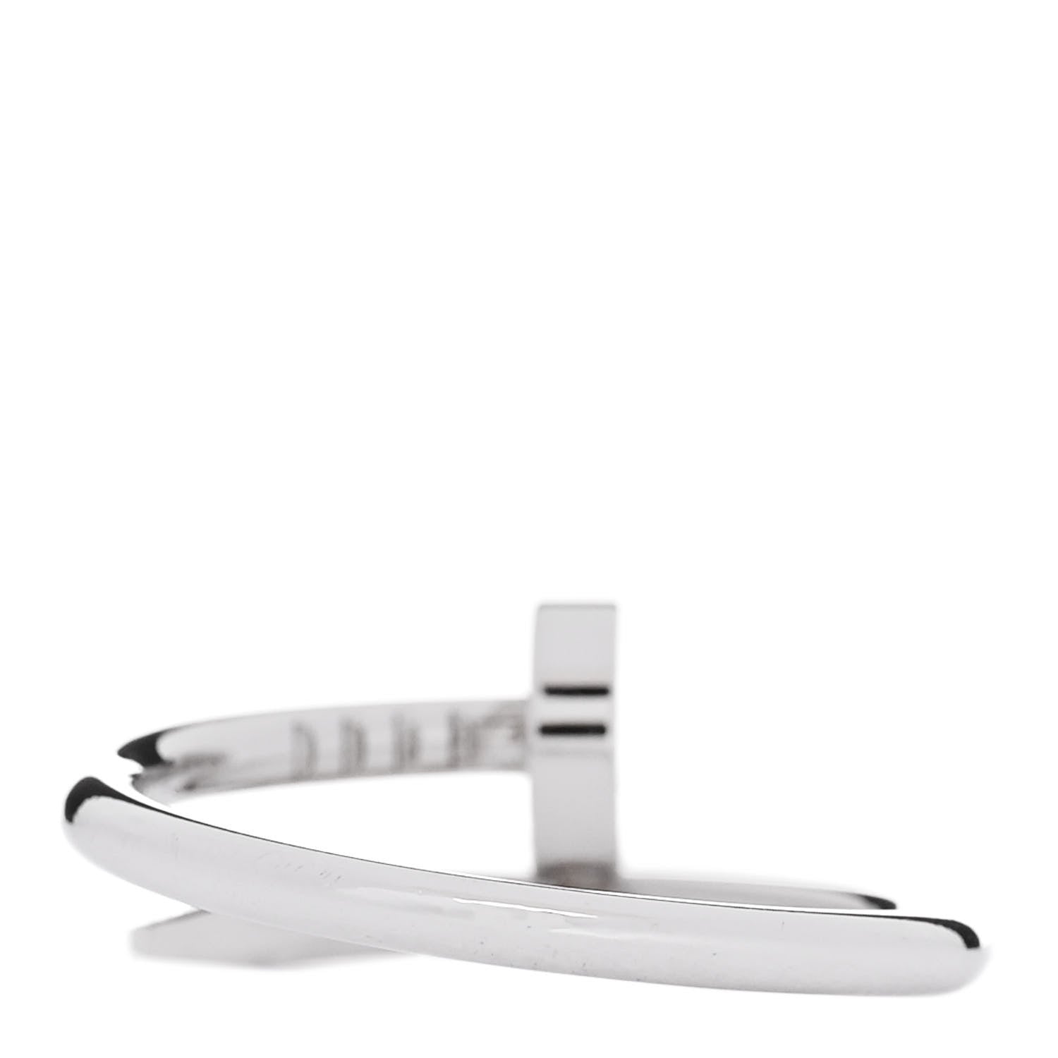 Cartier 18K White Gold Small Juste Un Clou Ring 49 5 3 of 6