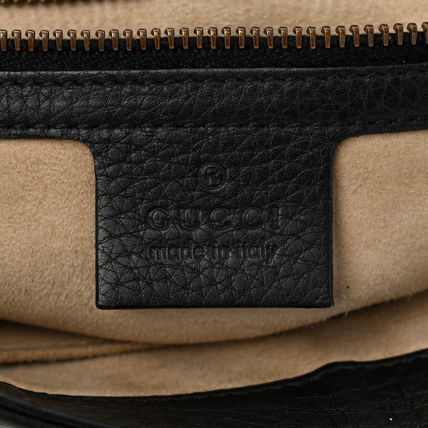 Gucci Calfskin Medium 1973 Chain Shoulder Bag Black 6 of 10