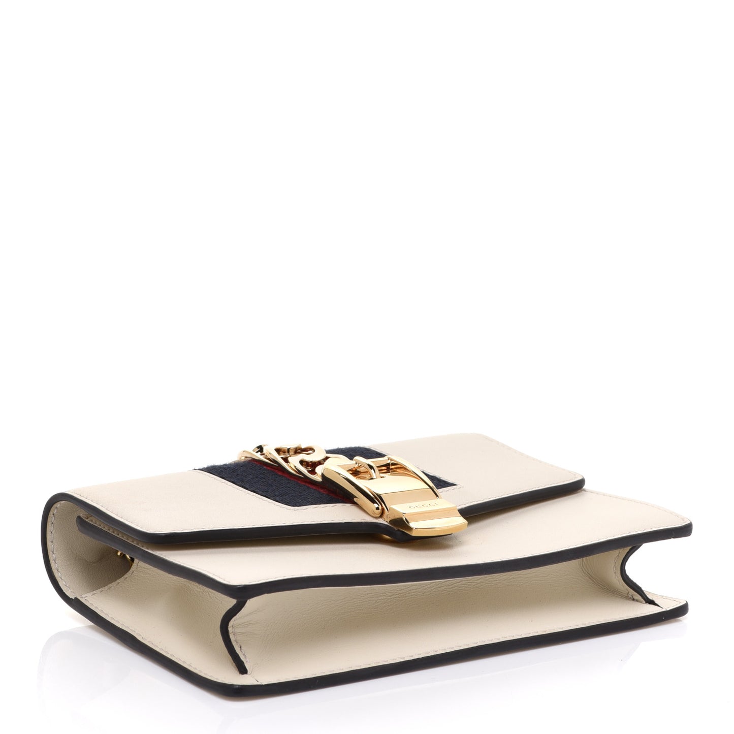 Calfskin Super Mini Sylvie Chain Shoulder Bag White