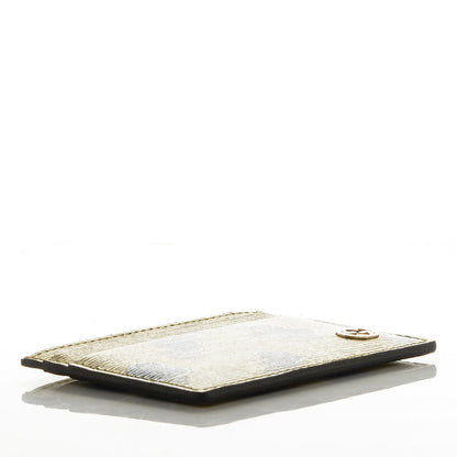 Gucci Calfskin Heartbeat Print Card Holder Yellow 4 of 6