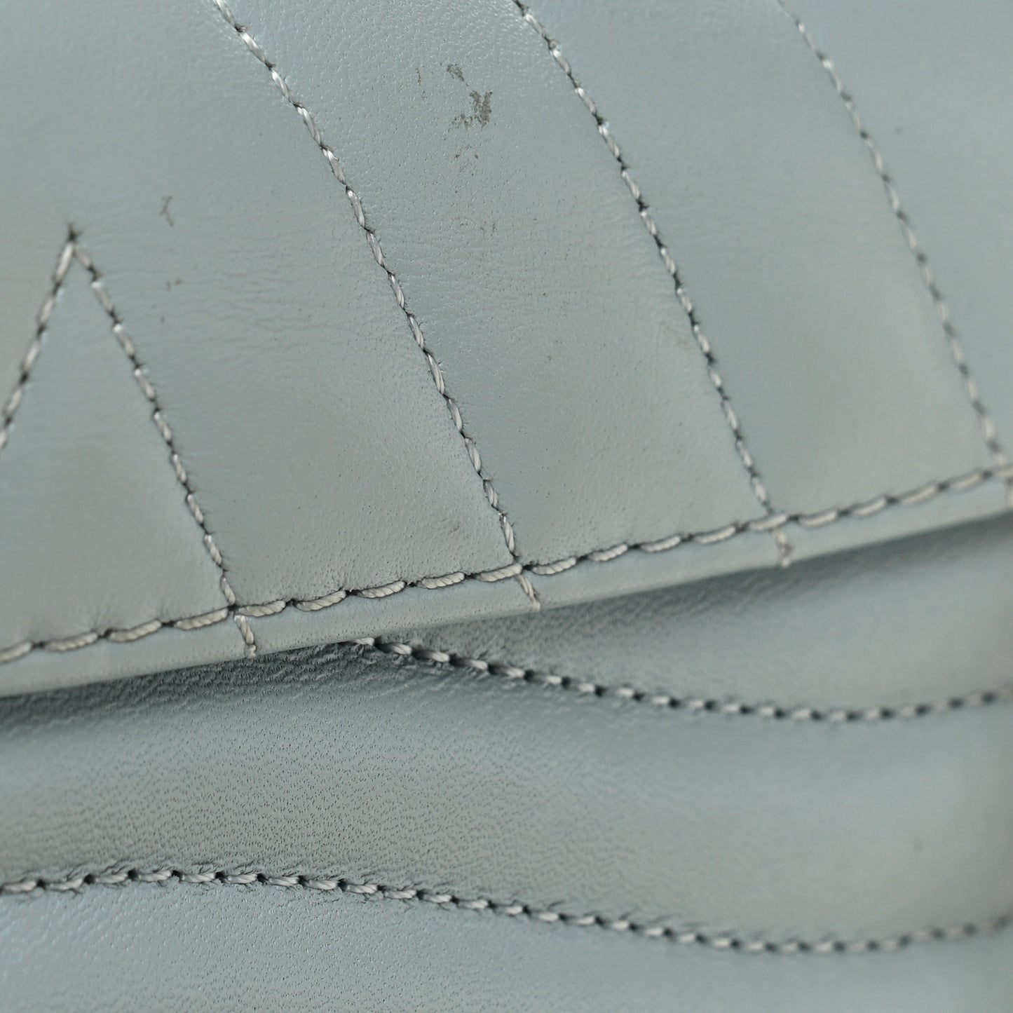 Calfskin New Wave Chain PM Porcelain Blue