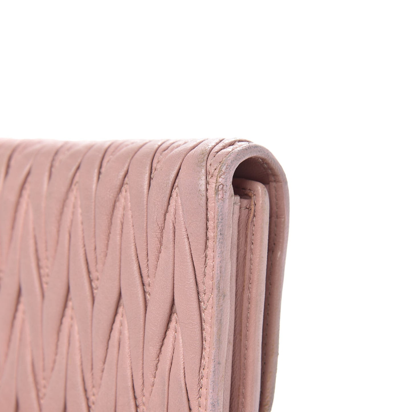 Nappa Matelasse Flap Wallet Orchidea