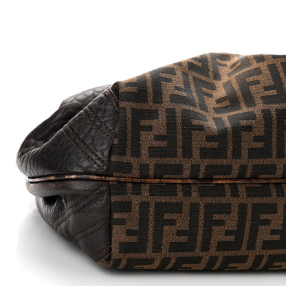 Fendi Zucca Nappa Nuvolata Vitello Tortuga Spy Tobacco Moro 8 of 10