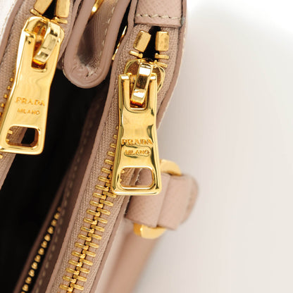 Prada Saffiano Small Galleria Double Zip Tote Cammeo 11 of 13