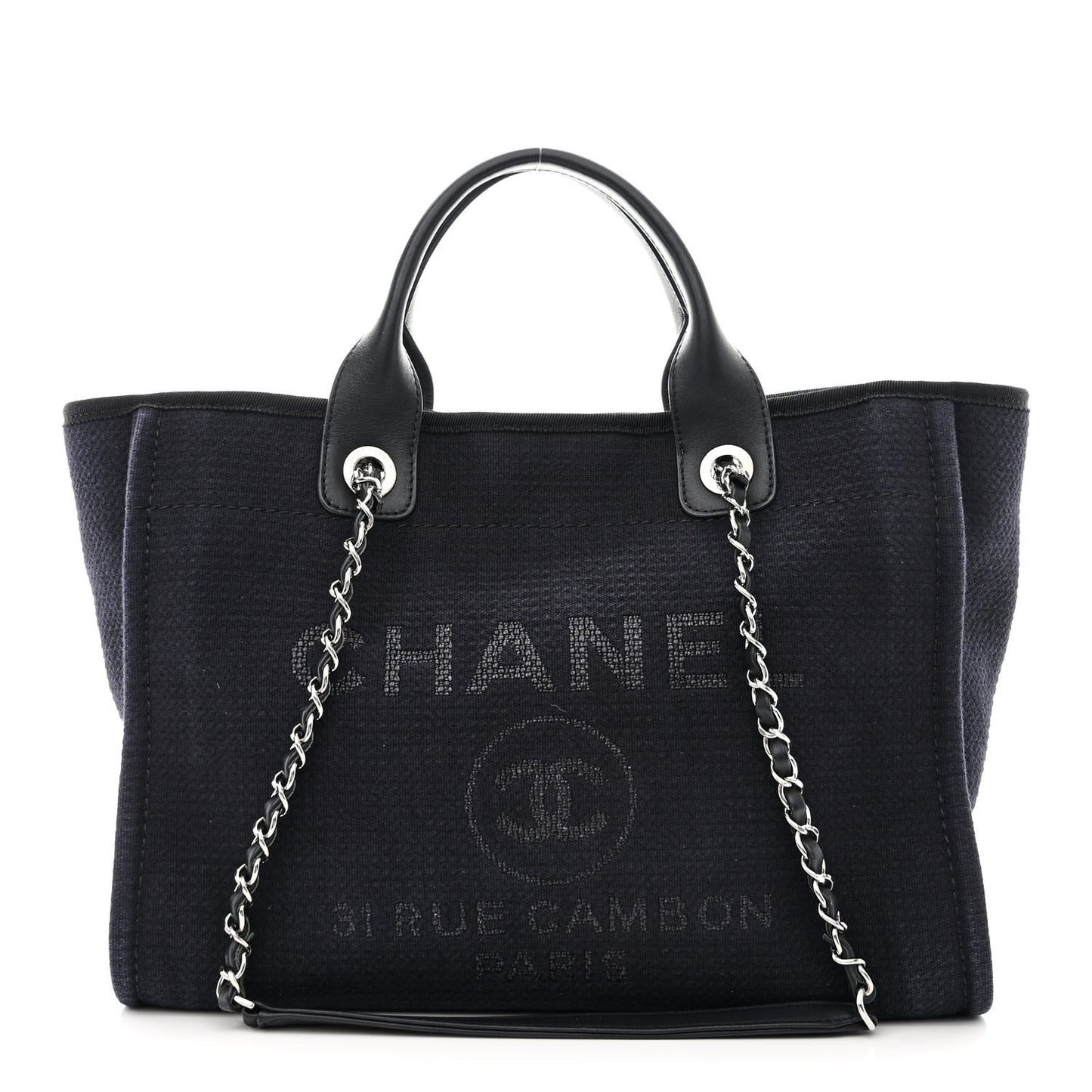 Mixed Fibers Small Deauville Tote Black