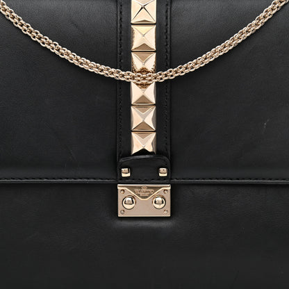 Valentino Garavani Vitello Medium Glam Lock Rockstud Flap Black 8 of 13