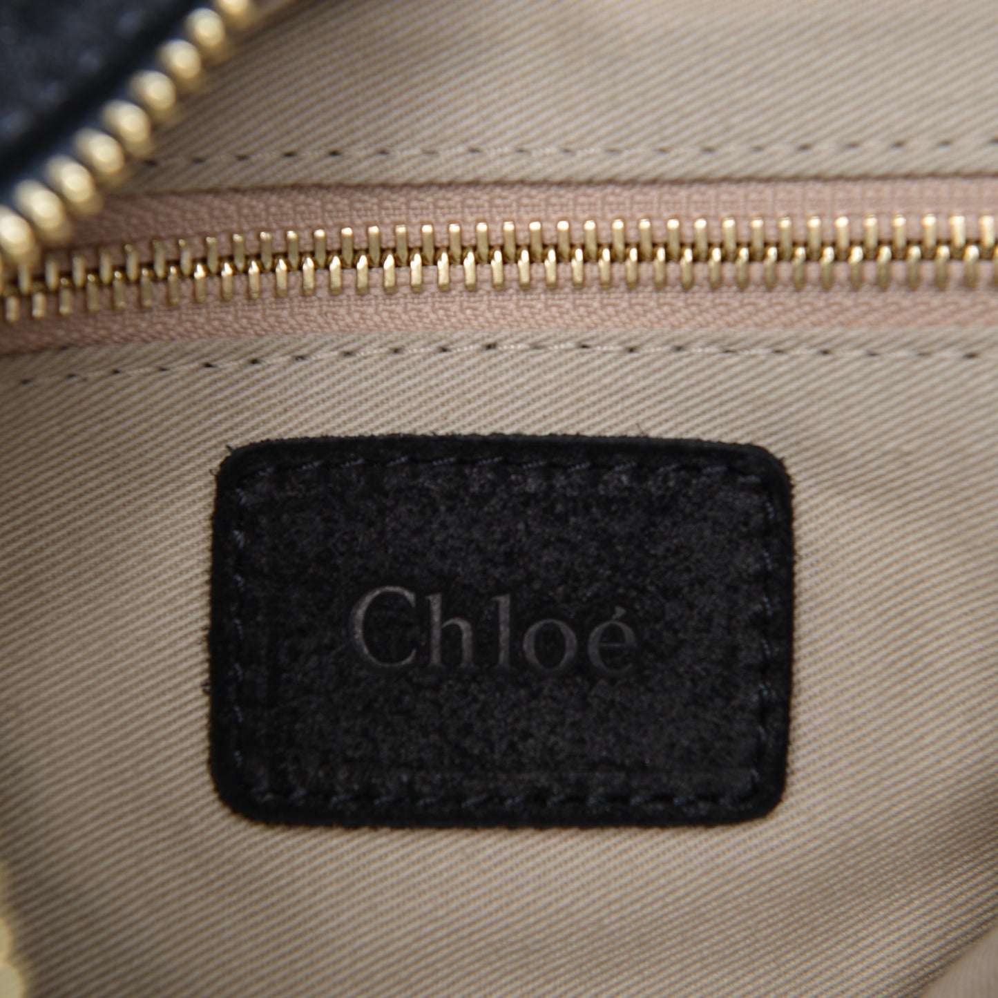 Suede Calfskin Small Paraty Black