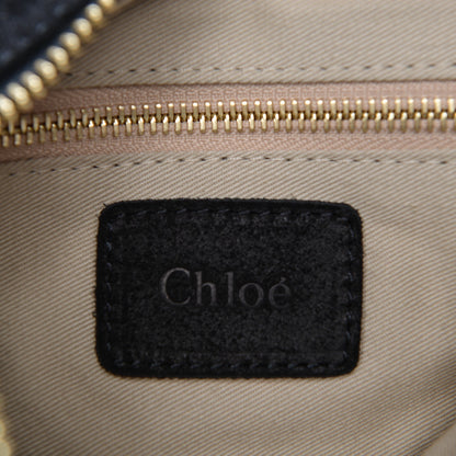 Chloe Suede Calfskin Small Paraty Black 6 of 8