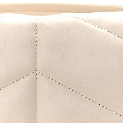 Saint Laurent Lambskin Quilted Small Loulou Puffer Monogram Chain Satchel Crema Soft 11 of 11