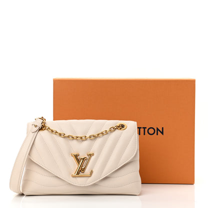 Louis Vuitton Calfskin LV New Wave Chain Bag Ivory 13 of 13