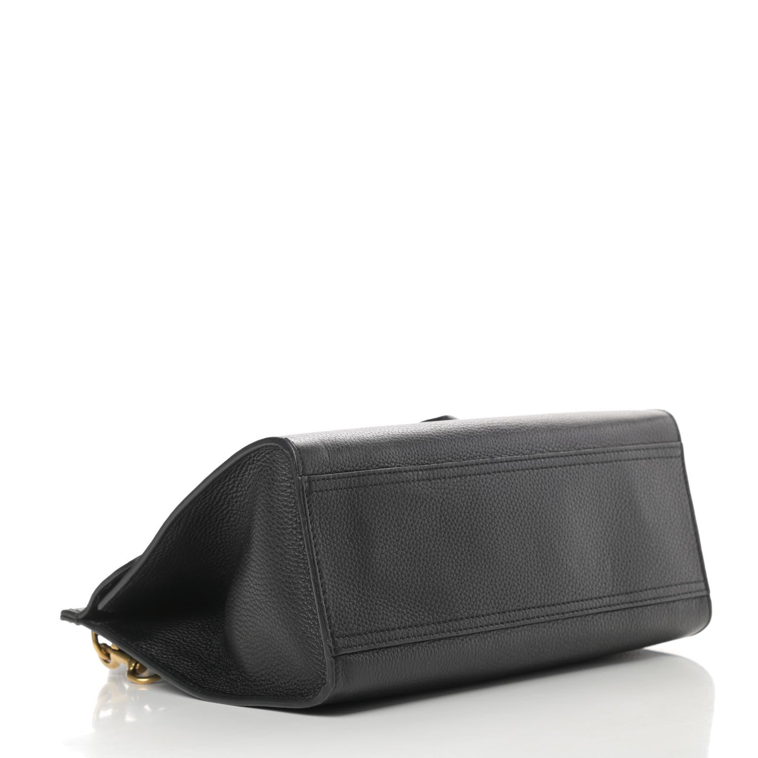 Gucci Calfskin Small GG Marmont Top Handle Bag Black 4 of 15