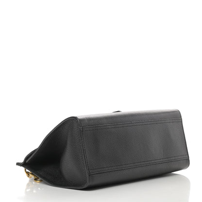 Gucci Calfskin Small GG Marmont Top Handle Bag Black 4 of 15