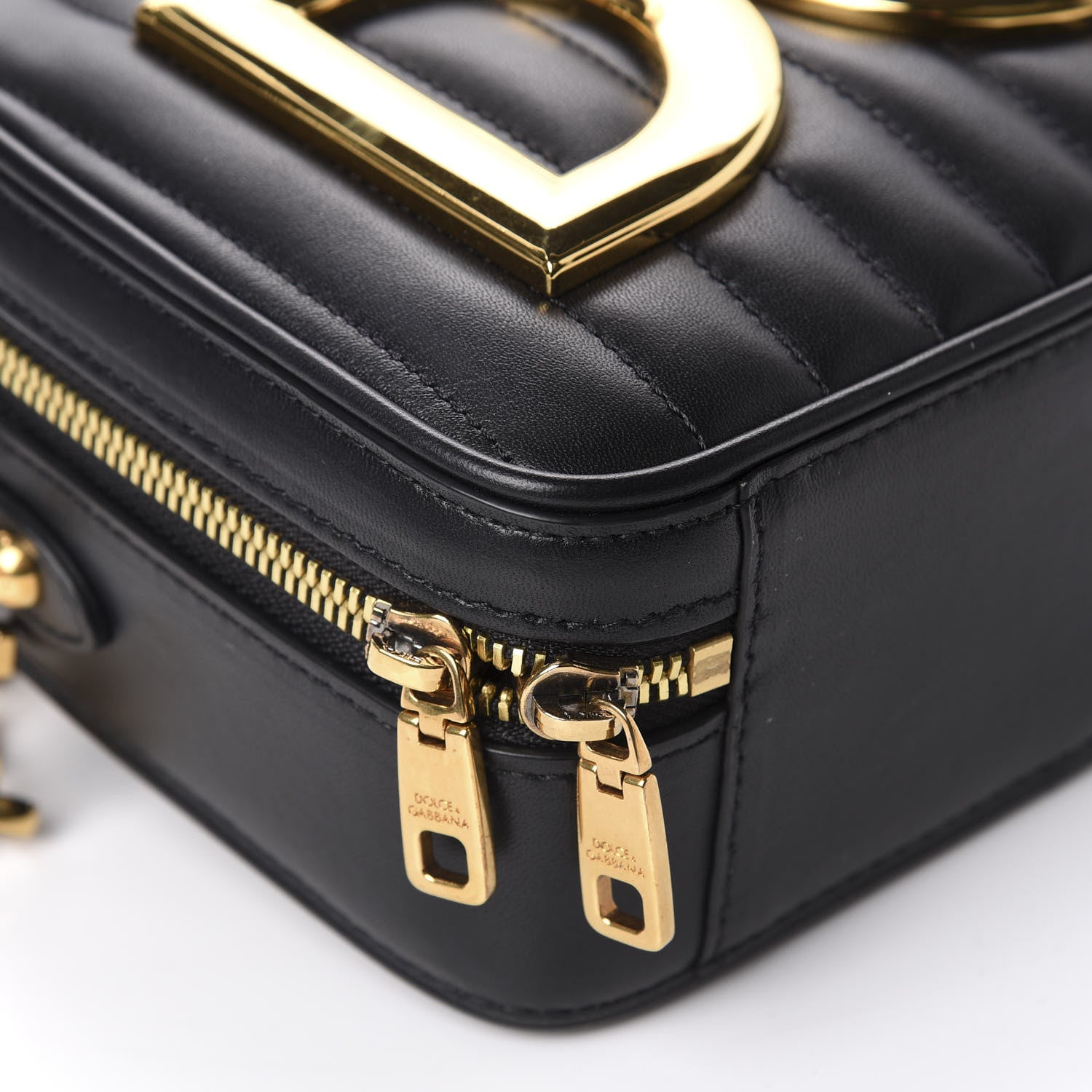 Dolce & Gabbana Nappa Quilted DG Top Handle Bag Black 5 of 8