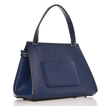 Celine Palmelato Calfskin Small Edge Shoulder Bag Ink 3 of 12