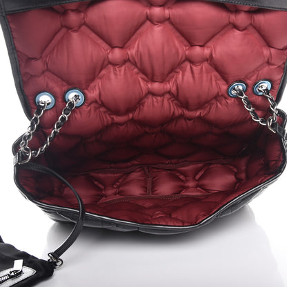 Chanel Calfskin Quilted Large Chesterfield Flap Black 6 of 10