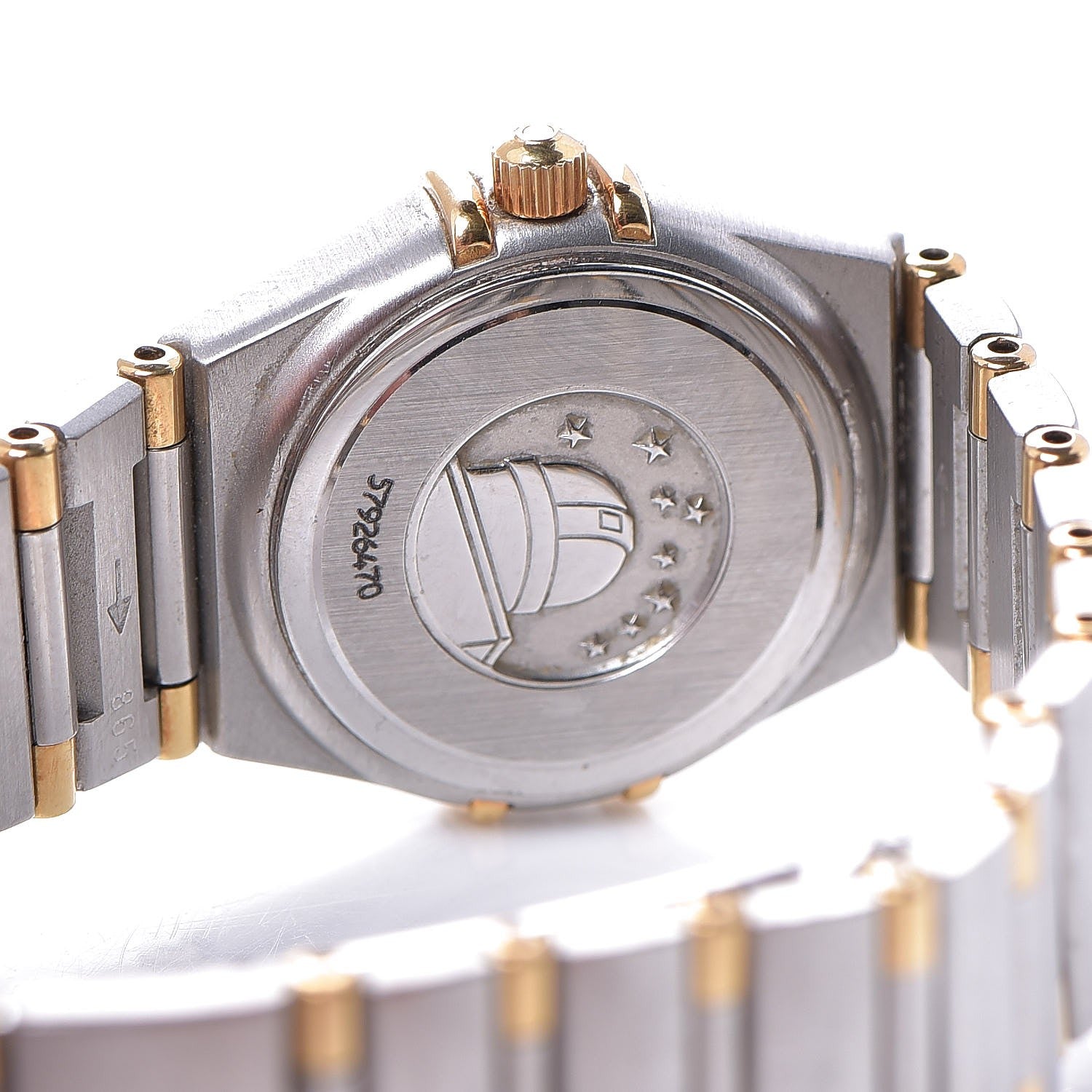 Omega Stainless Steel 18K Yellow Gold 22mm Constellation Quartz Watch Champagne 1262.10 5 of 6