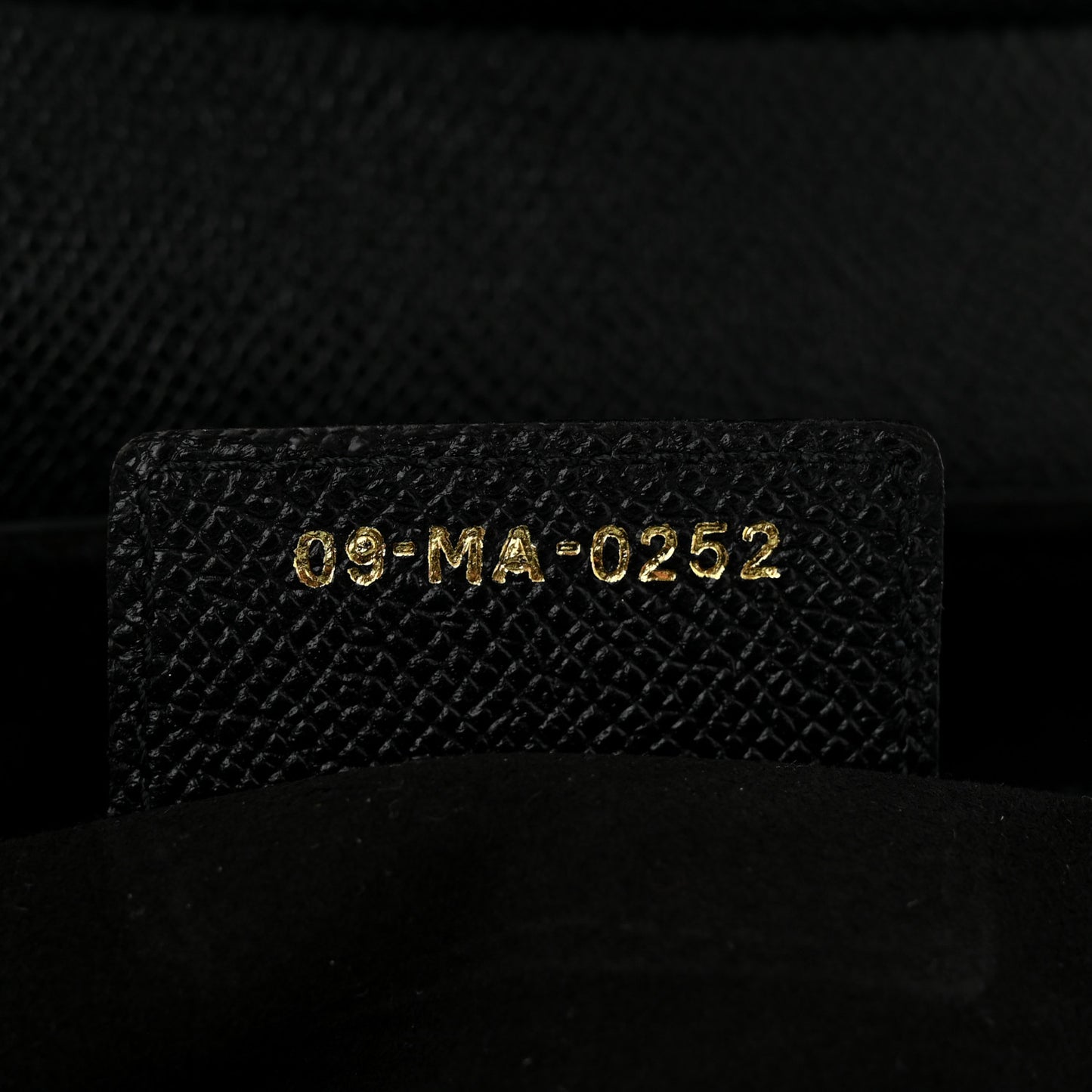 Grained Calfskin Saddle Bag Black