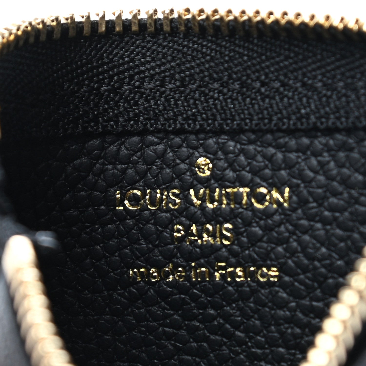 Louis Vuitton Empreinte Monogram Giant Key Pouch Black Beige 6 of 7