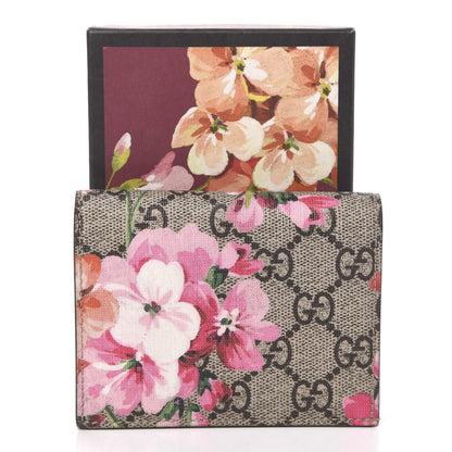 Gucci GG Supreme Monogram Blooms Card Case Beige Multicolor Dry Rose 8 of 8