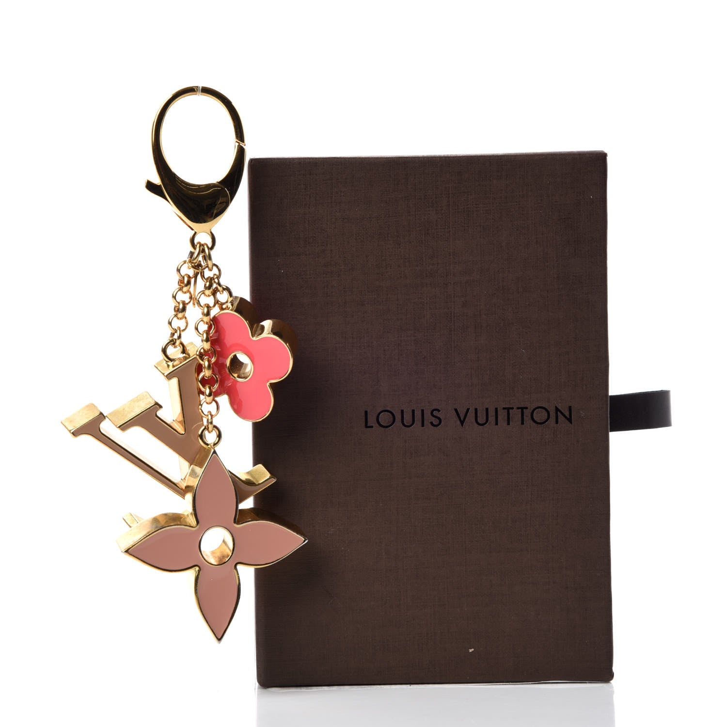 Louis Vuitton Fleur De Monogram Bag Charm Pink 5 of 5