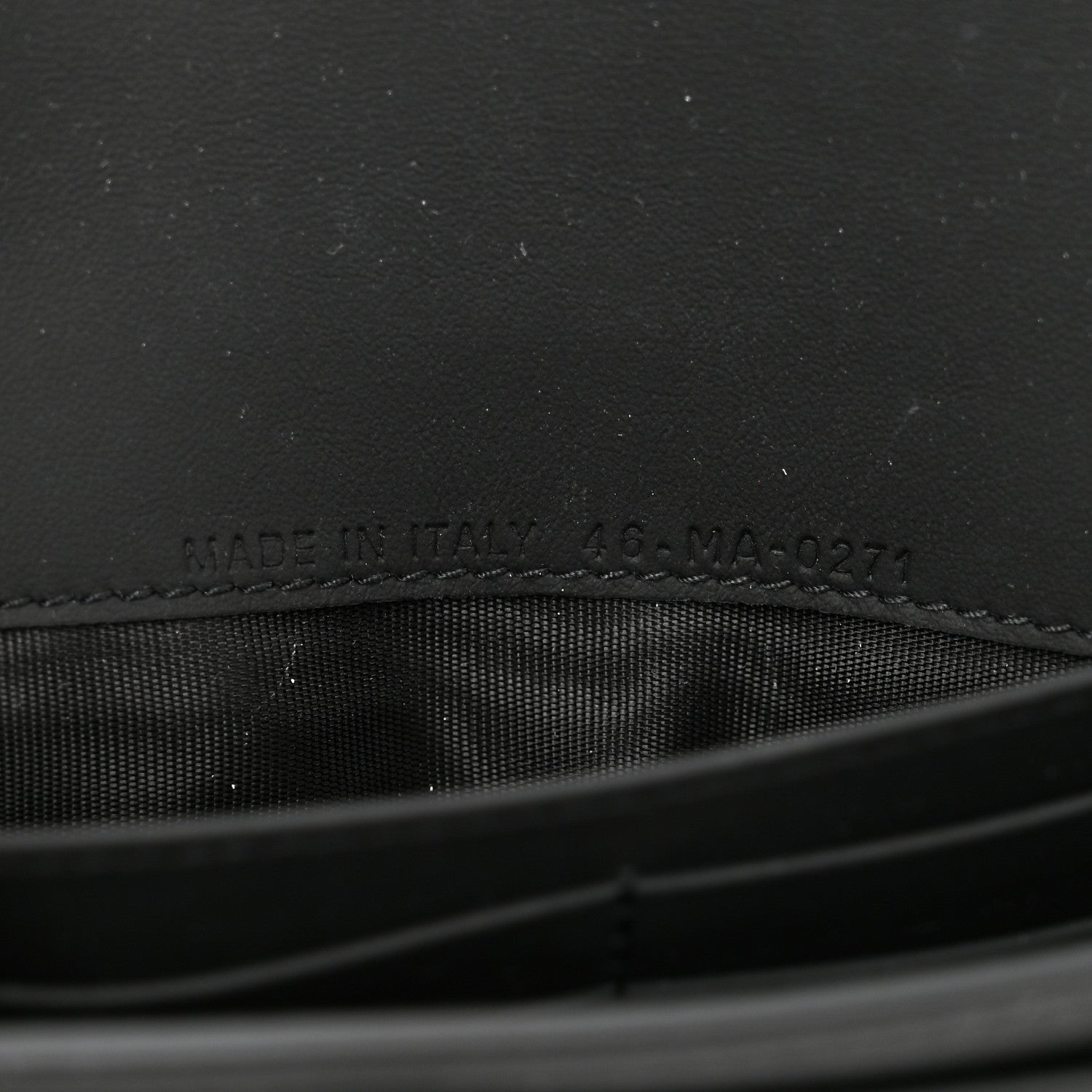 Christian Dior Ultra Matte Calfskin Saddle Chain Wallet Pouch Black 8 of 11